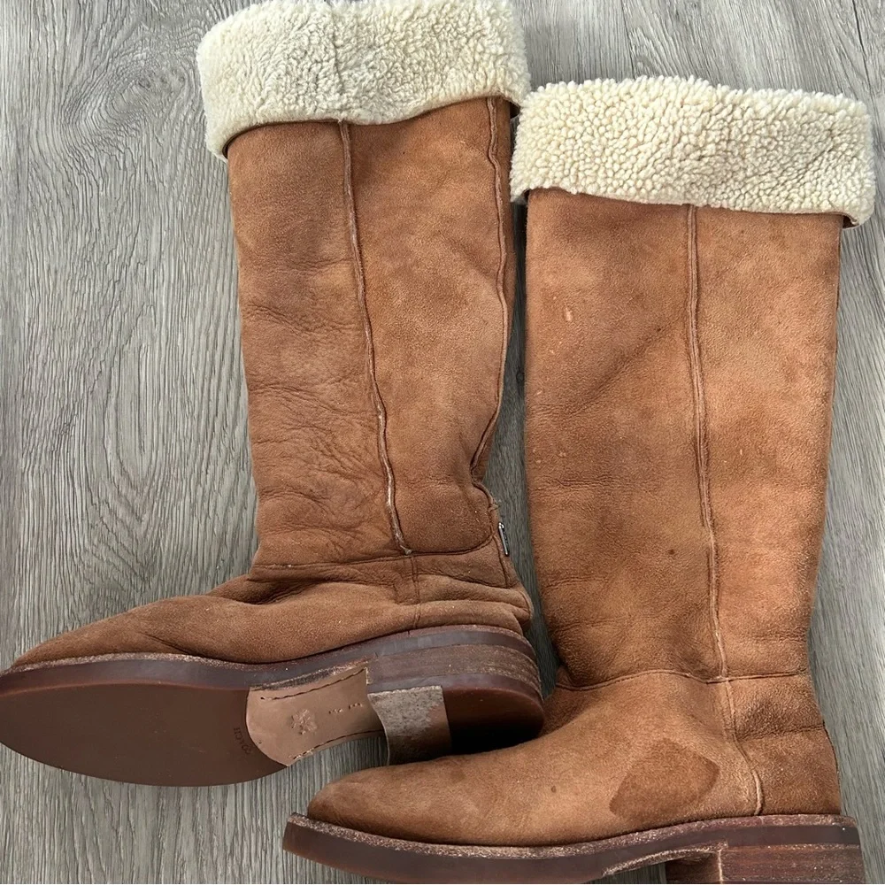 Coach Tan Women’s over the knee boots